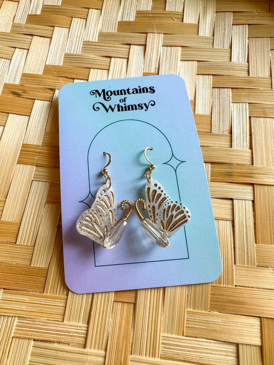 Golden Butterfly Earrings