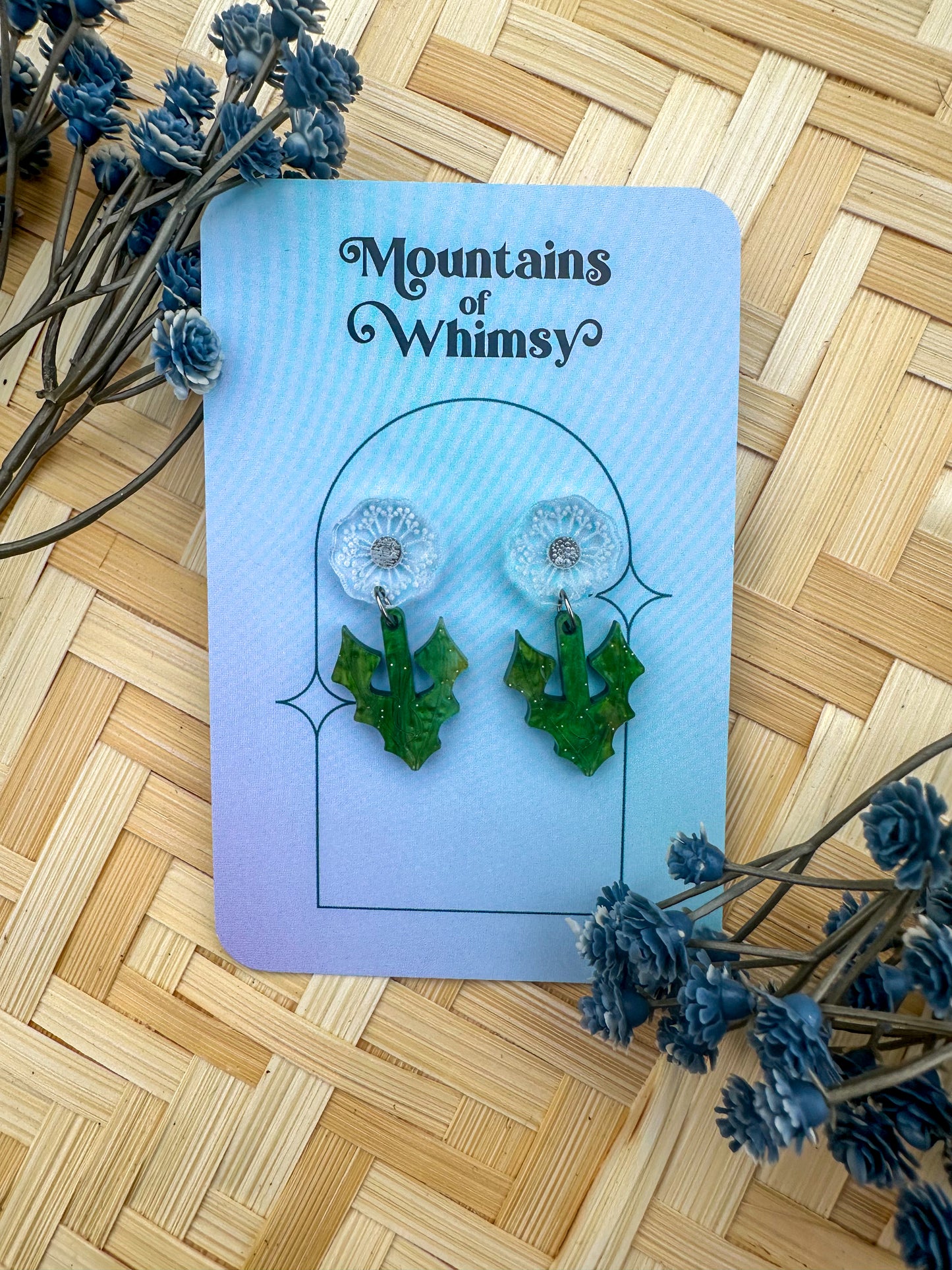 Dandelion Puff Mini Dangles