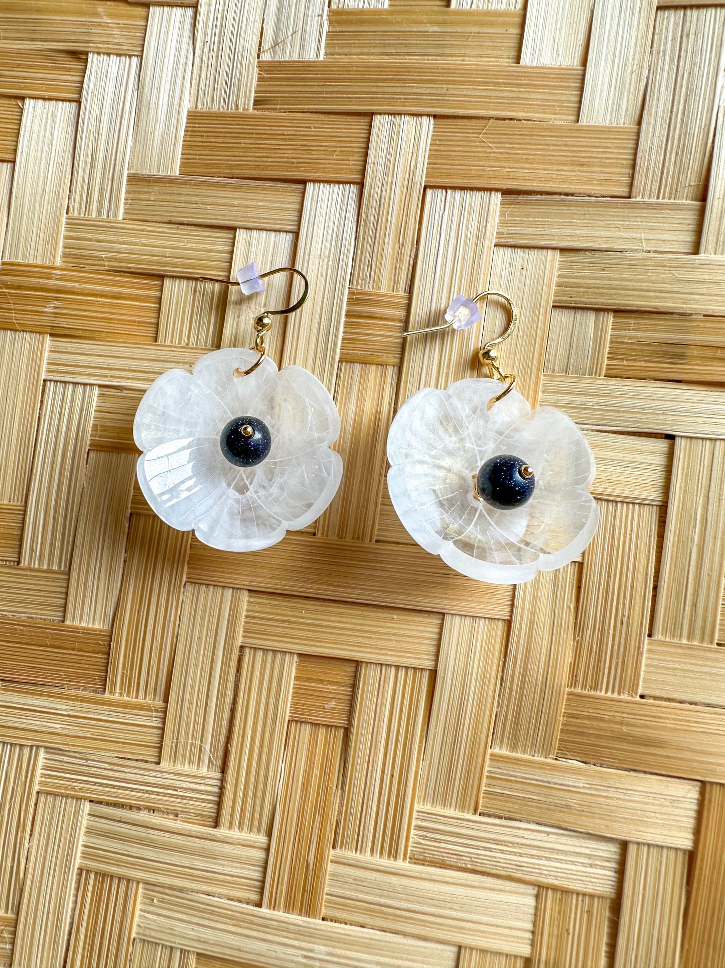 Midnight Poppies Earrings