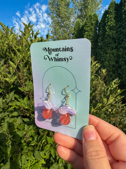 Pastel Mushroom Earrings