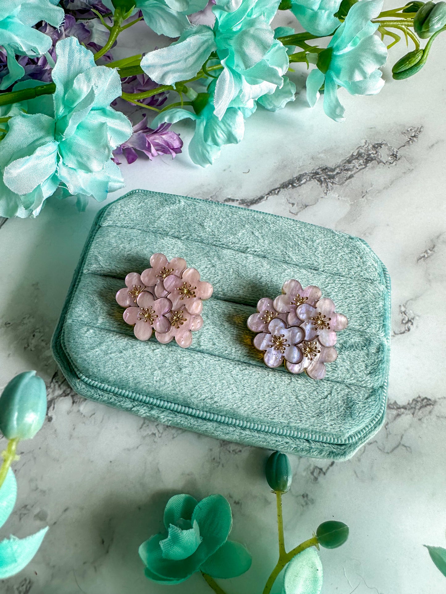 Cherry Blossom Statement Studs