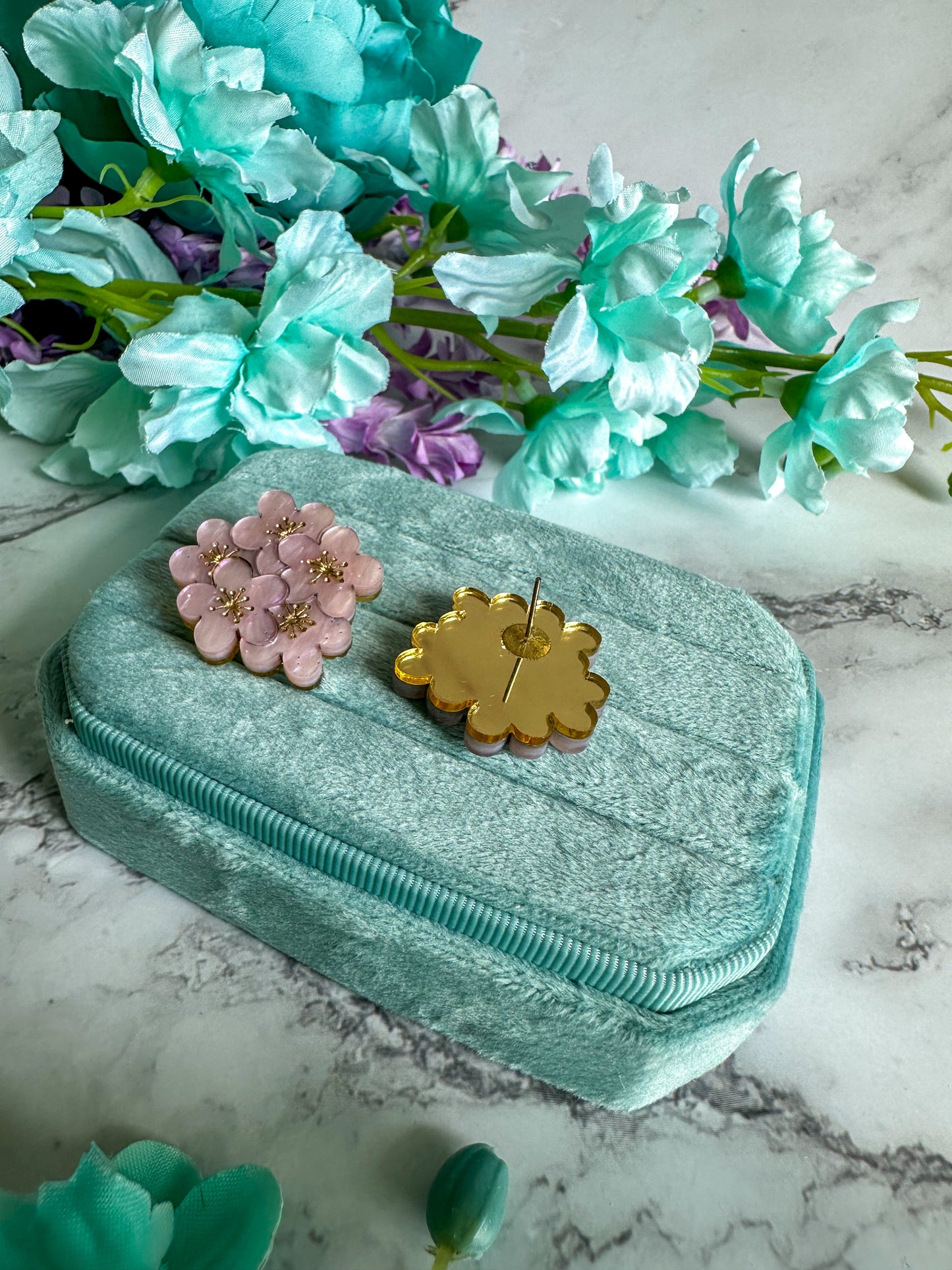 Cherry Blossom Statement Studs