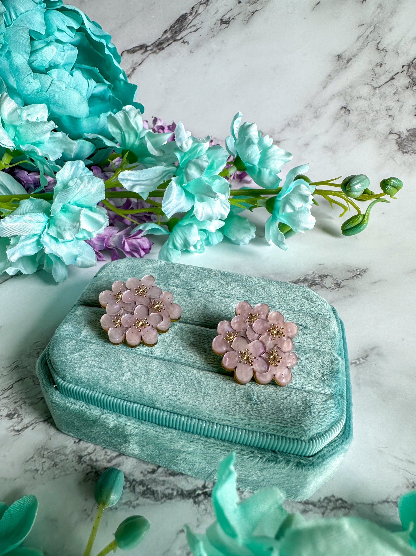 Cherry Blossom Statement Studs