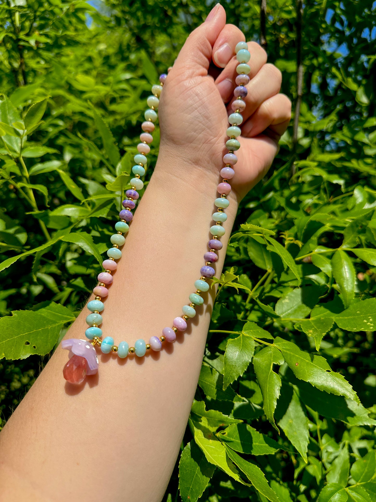 Pastel Mushroom Necklace