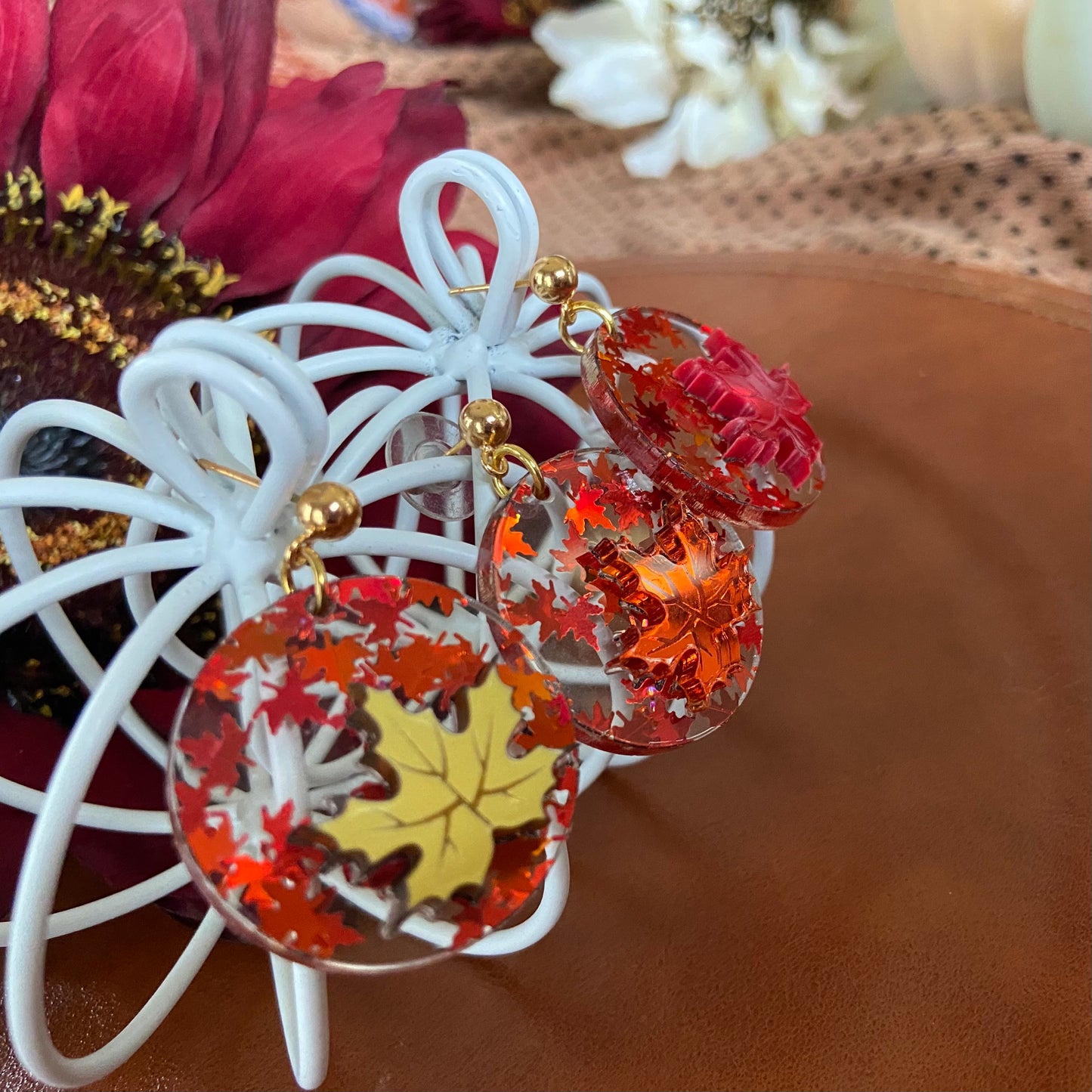 Autumn Leaves Dangle Earrings