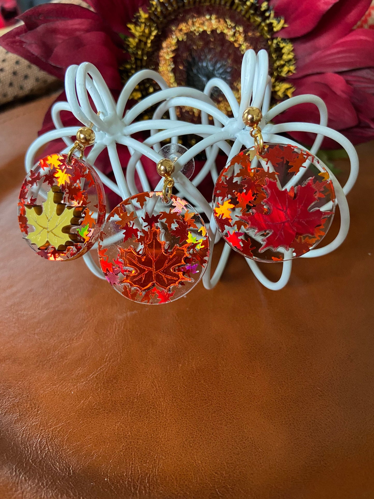 Autumn Leaves Dangle Earrings