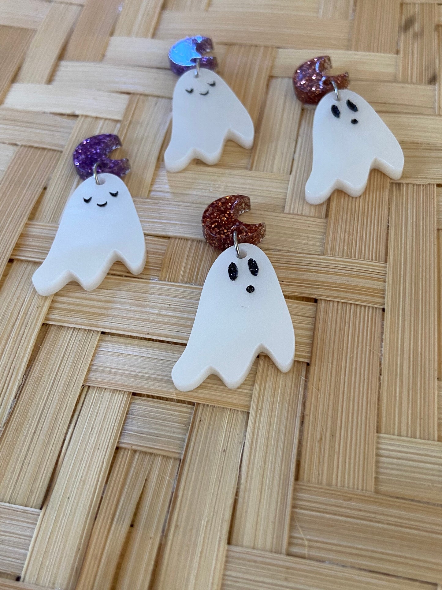 Spooky & Cute Ghost Stud Earrings