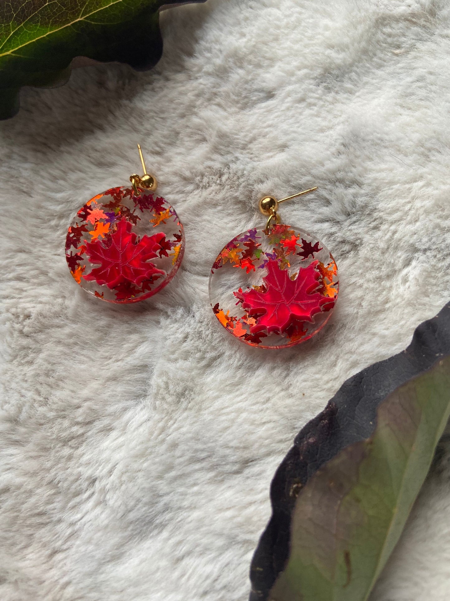 Autumn Leaves Dangle Earrings