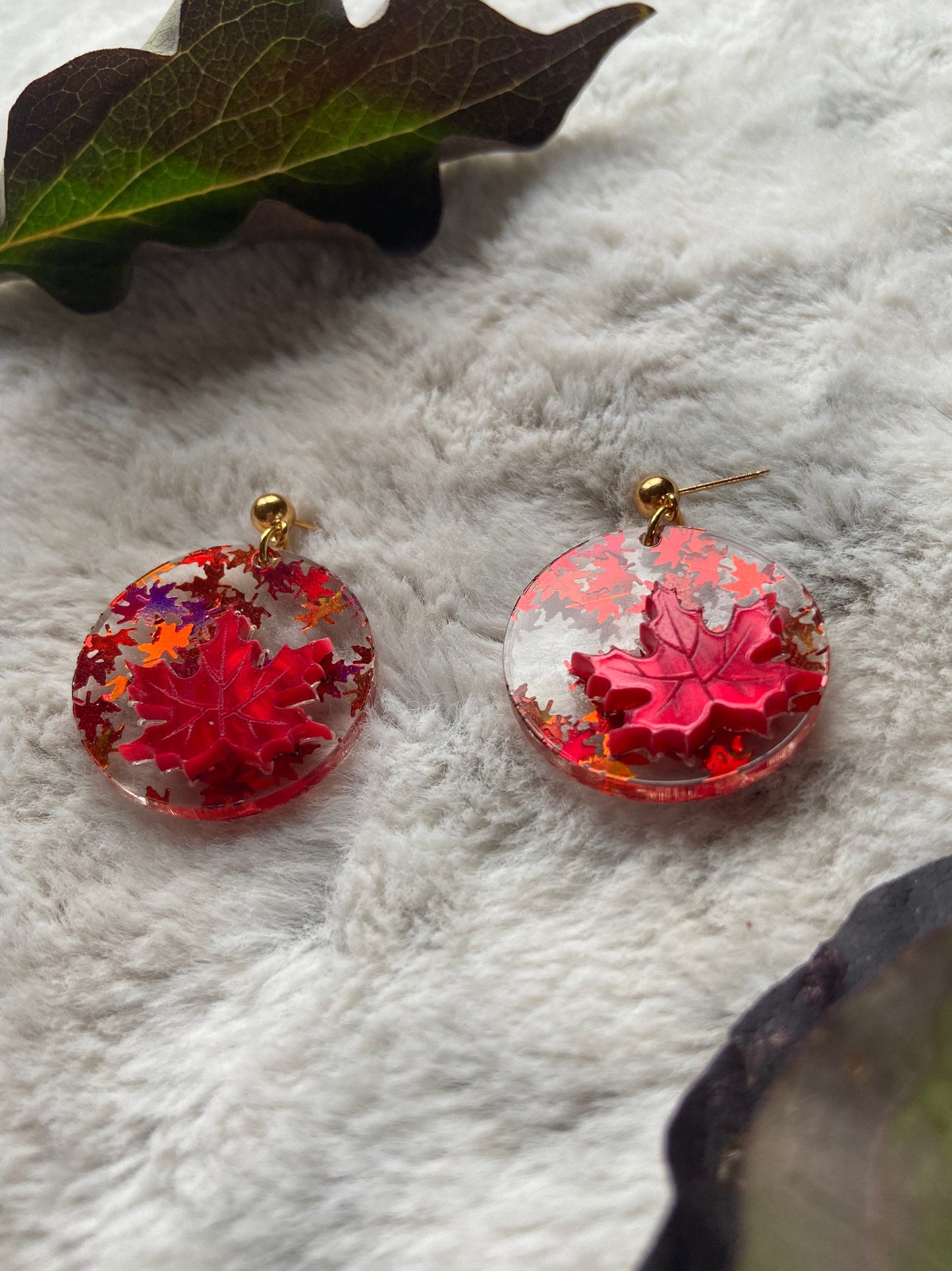 Autumn Leaves Dangle Earrings