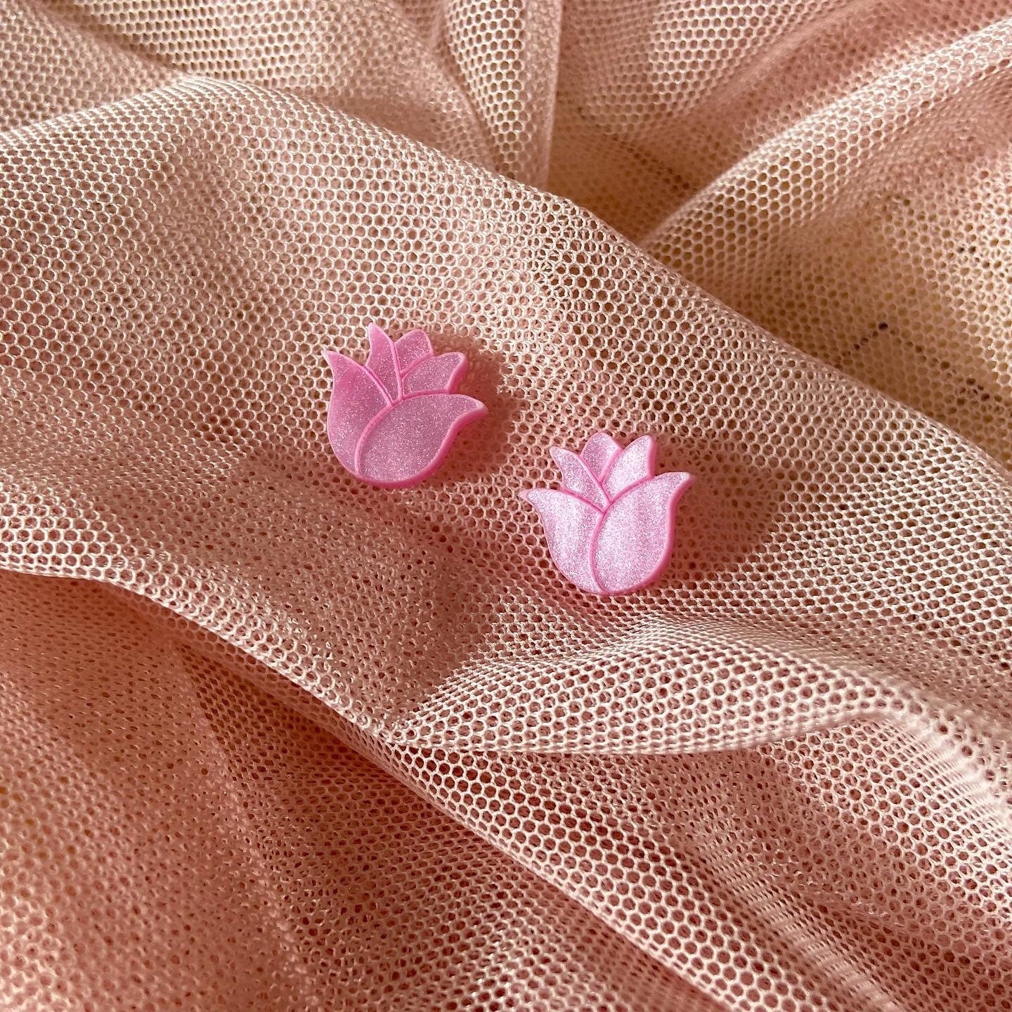 Blooming Tulip Studs