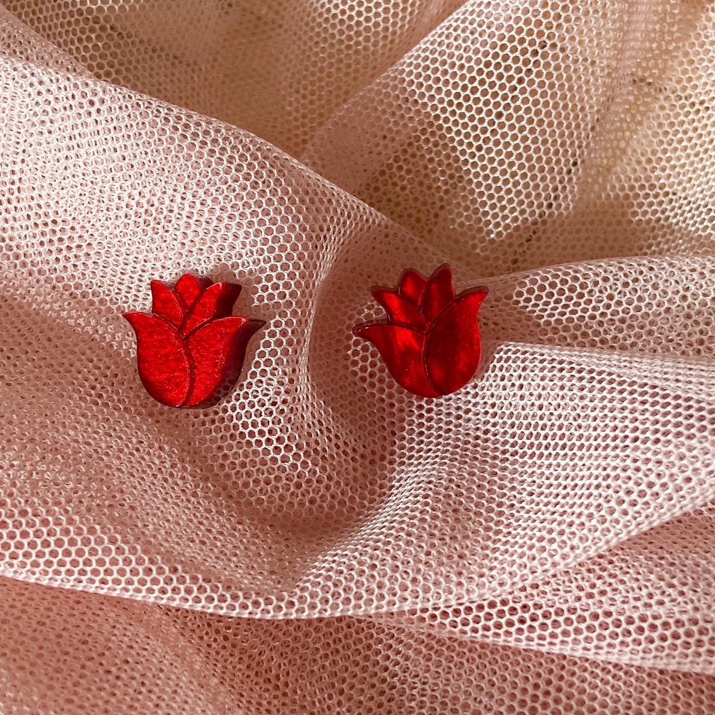 Blooming Tulip Studs