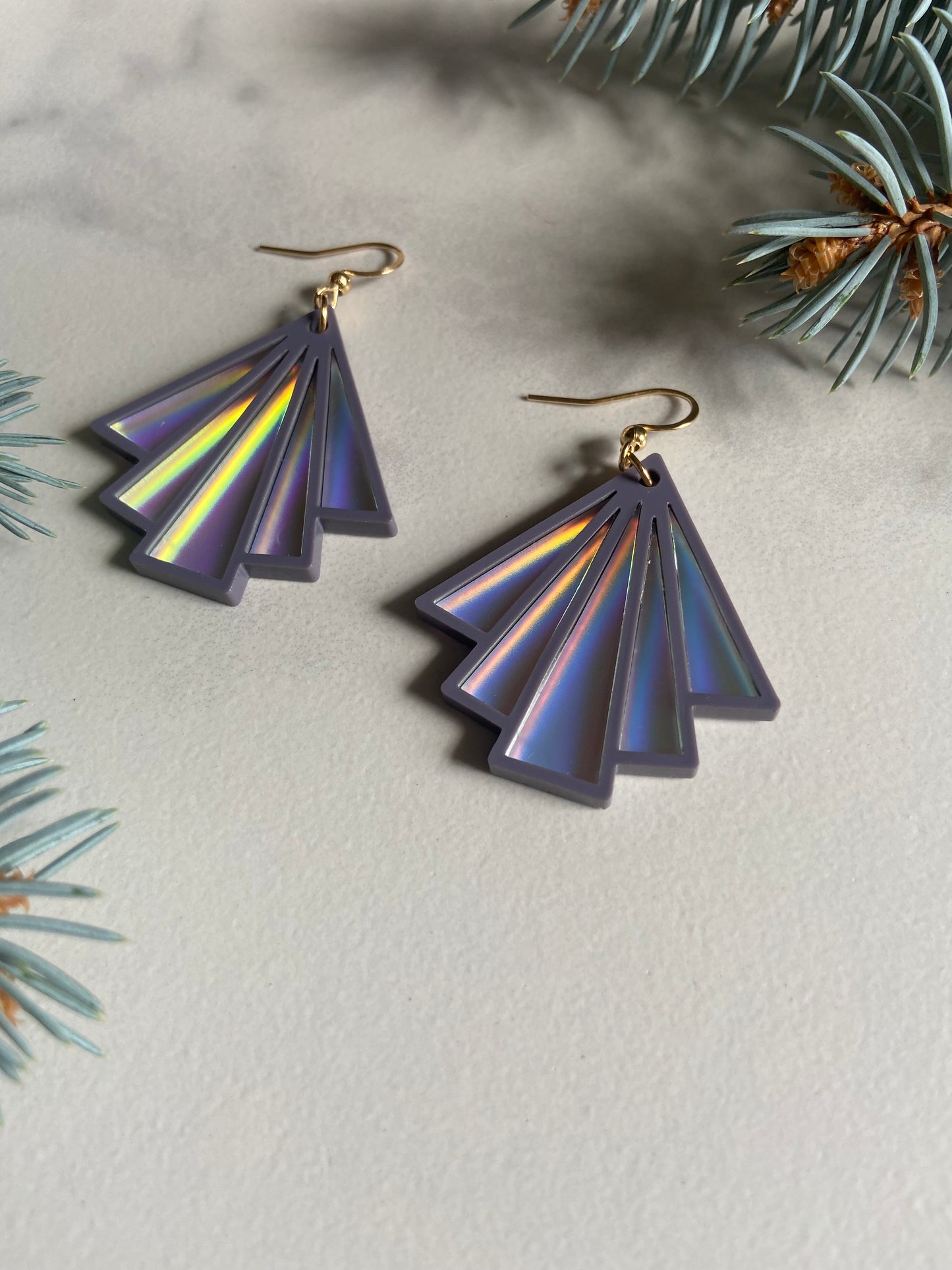 Fan Art Deco Earrings