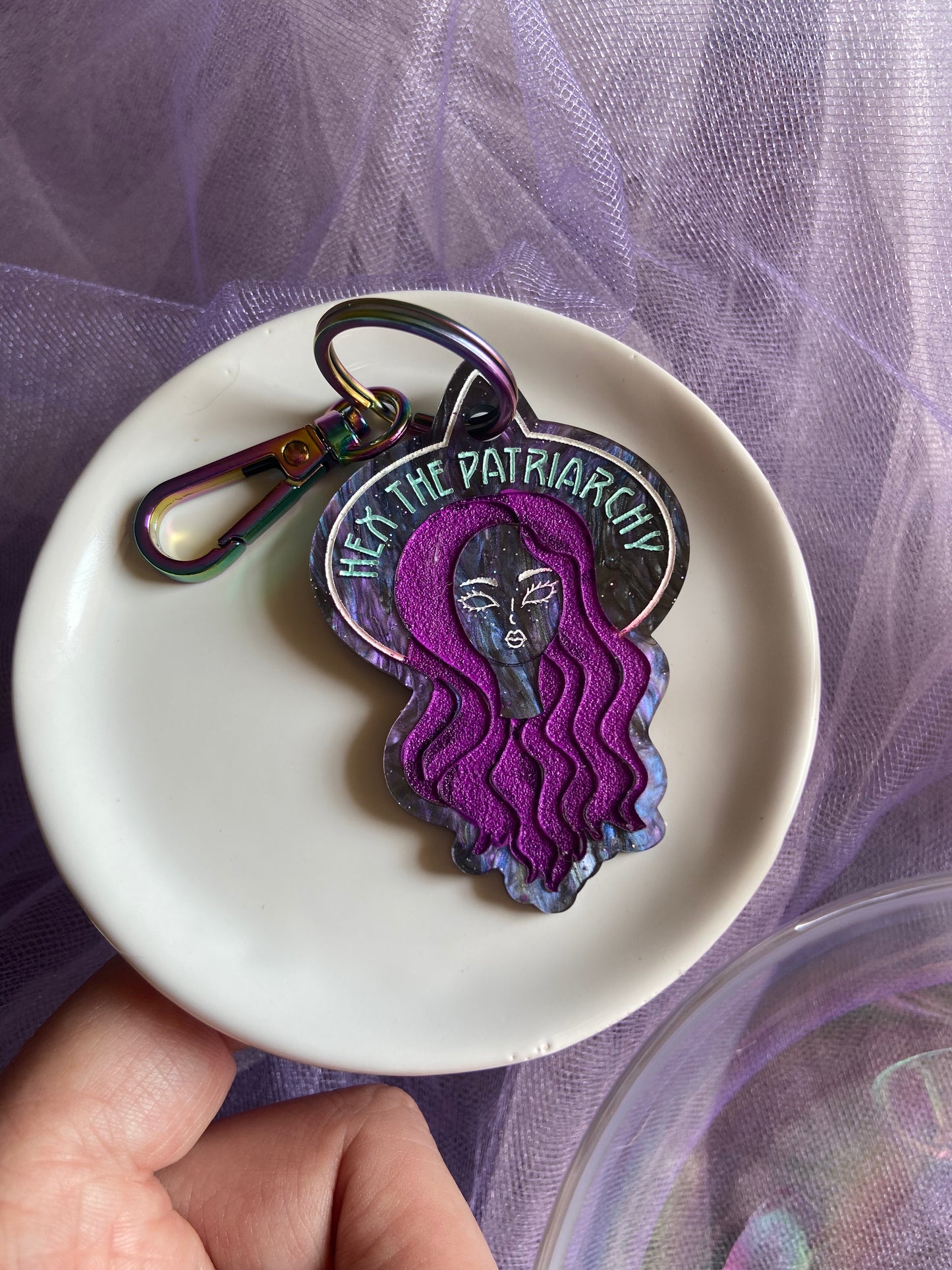 Hex the Patriarchy Keychain
