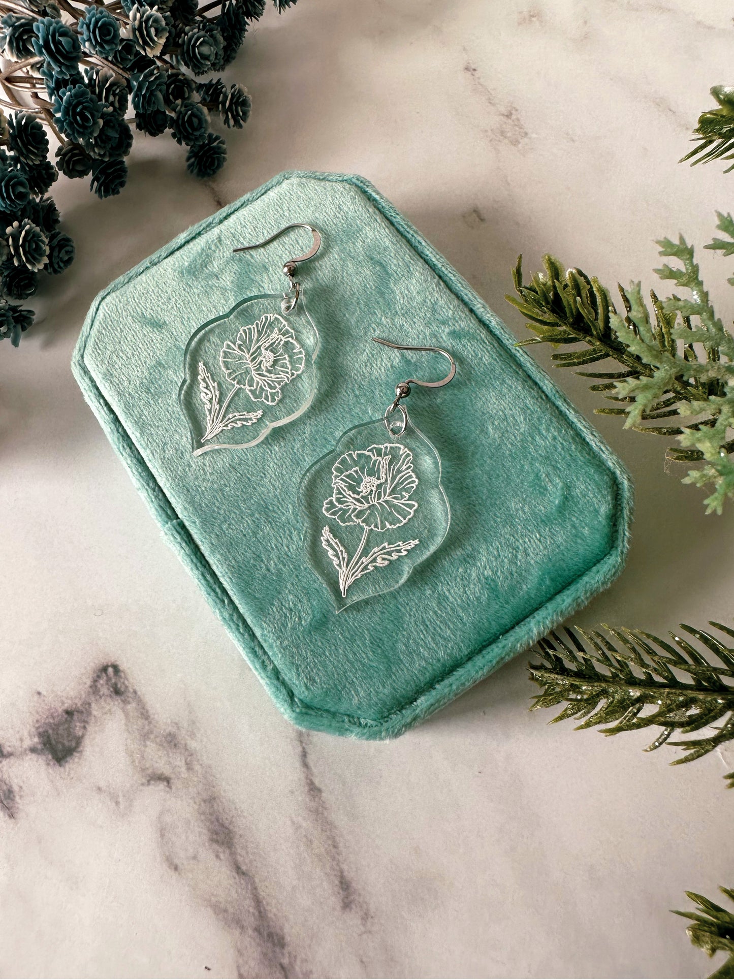 Birth Flower Earrings