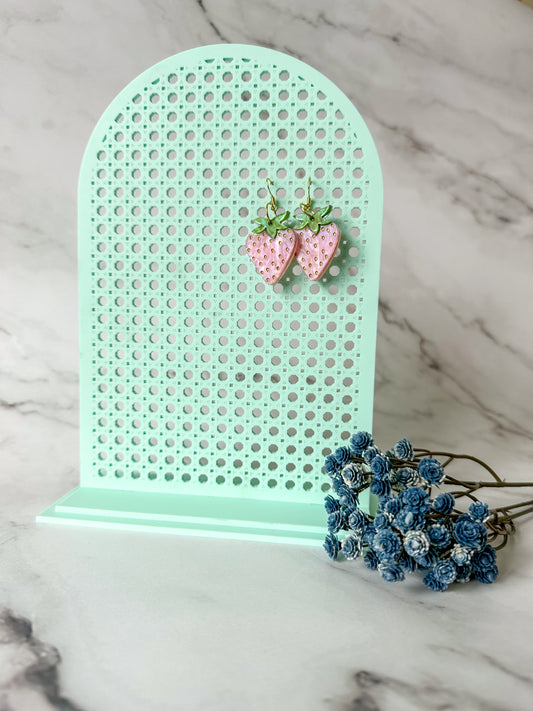 Rattan Arch Earring Stand