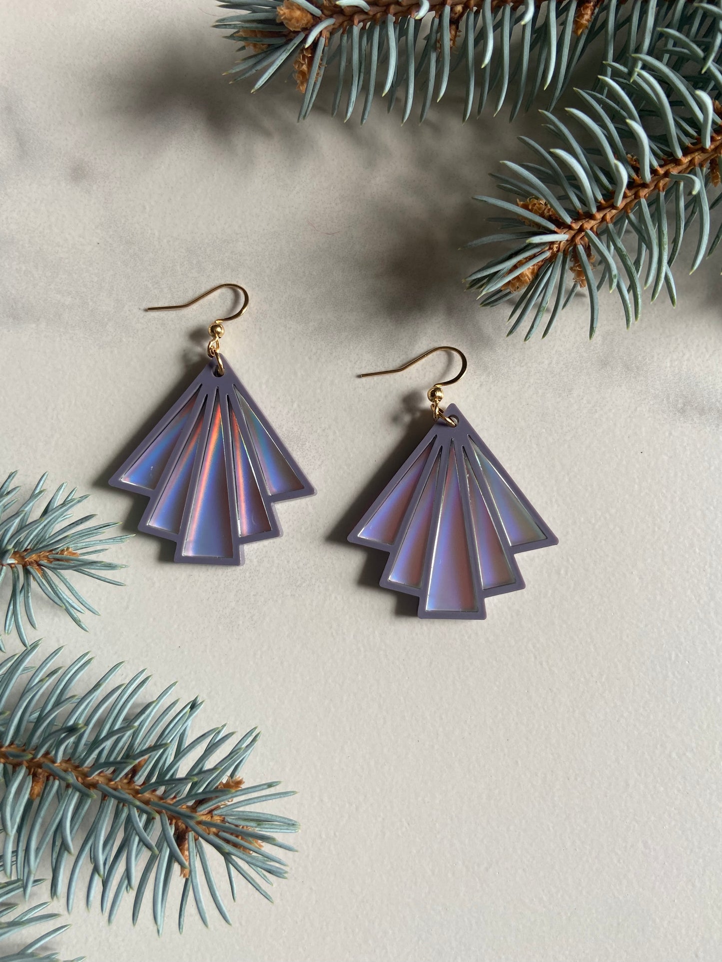 Fan Art Deco Earrings