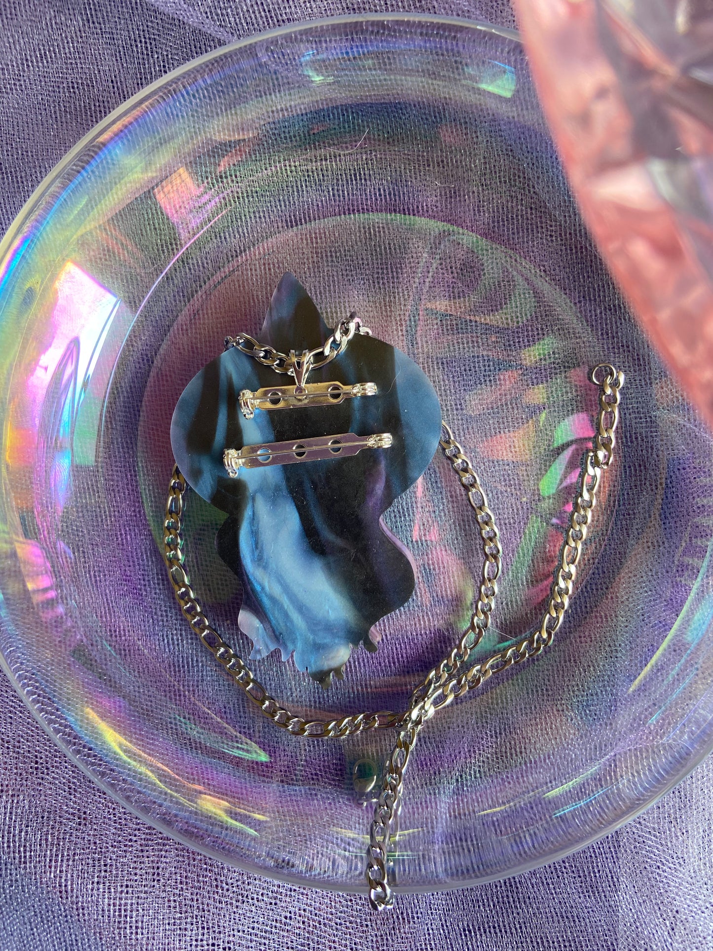 Hex the Patriarchy Brooch - Necklace option