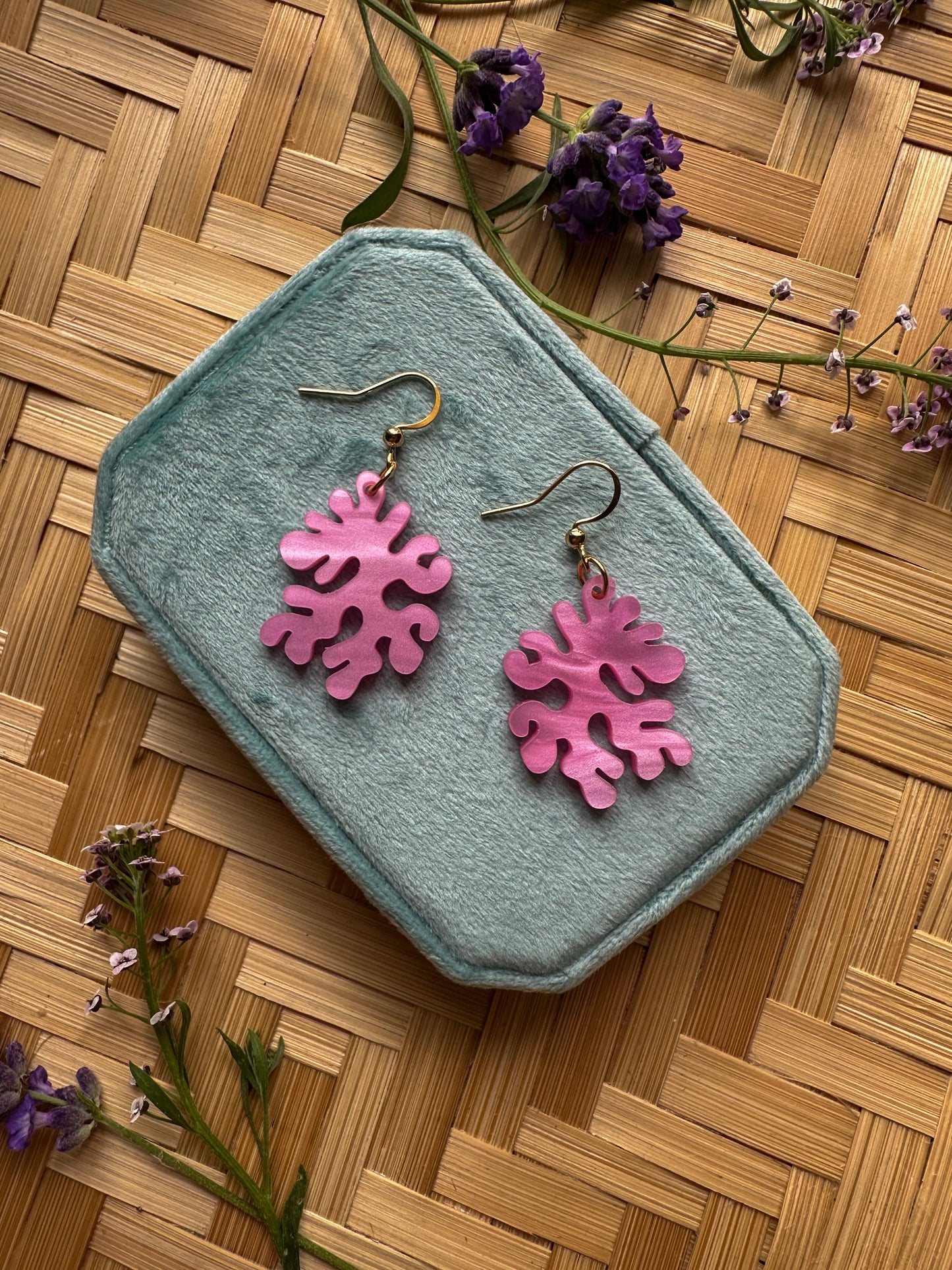 Coral Earrings