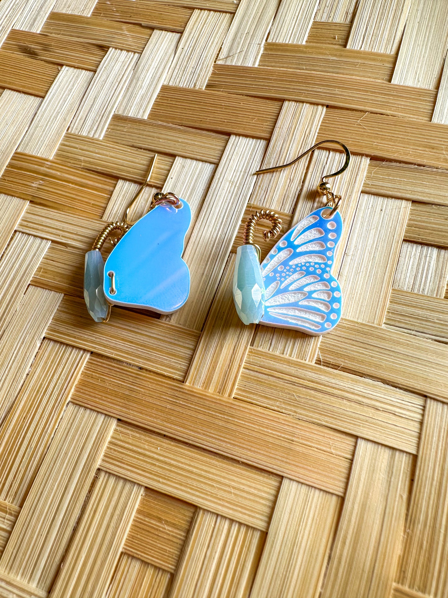 Iridescent Butterfly Earrings
