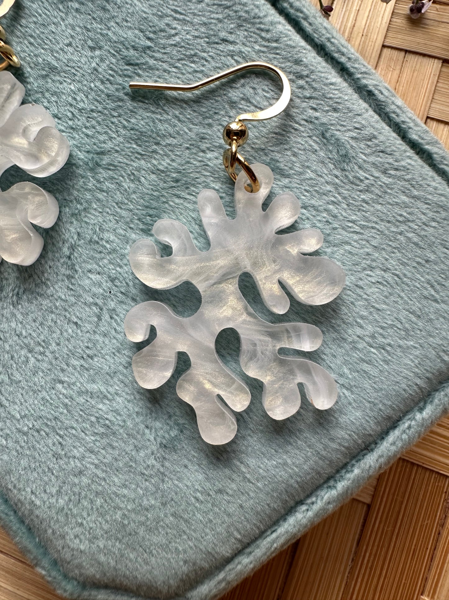 Coral Earrings