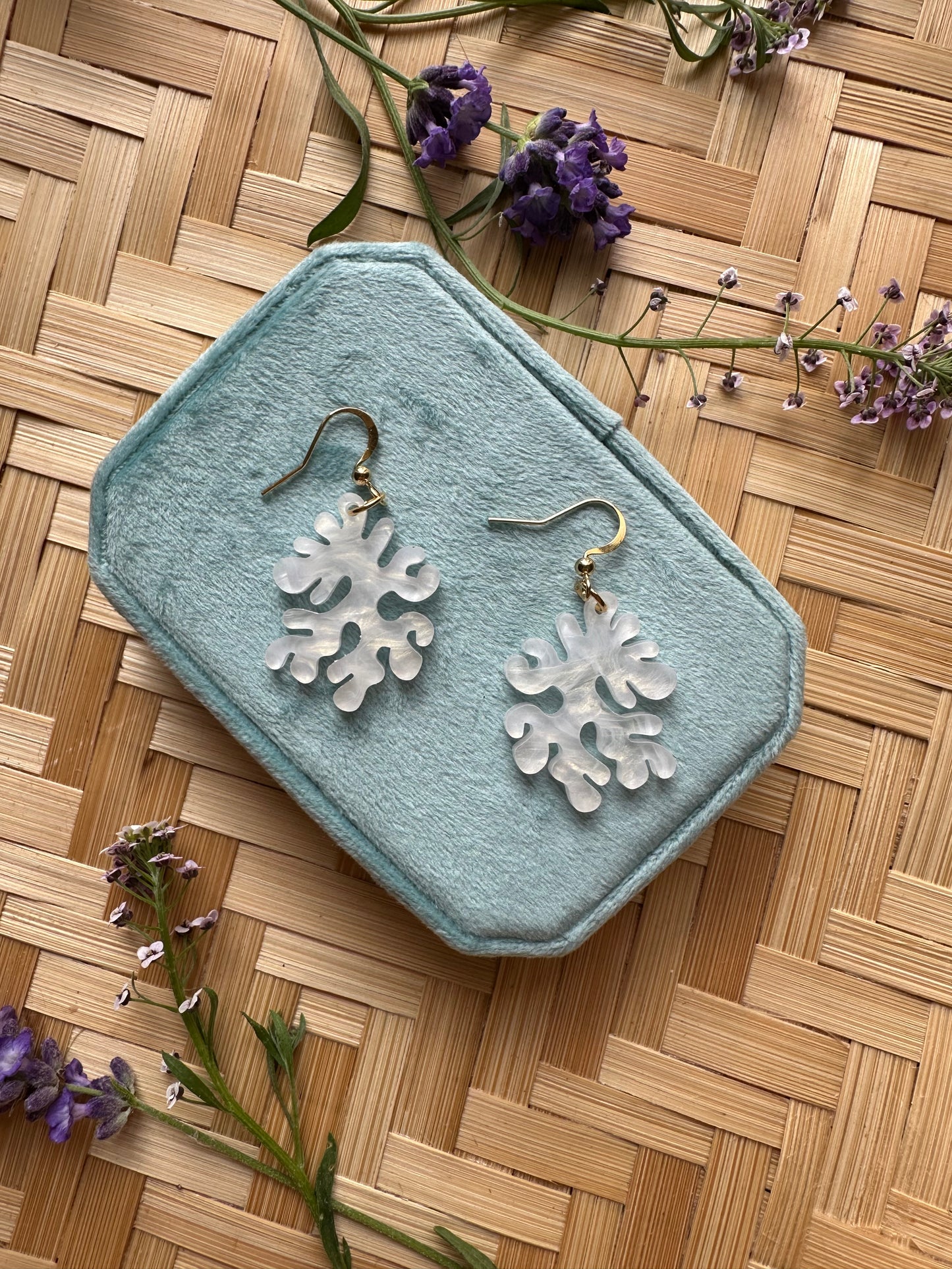 Coral Earrings