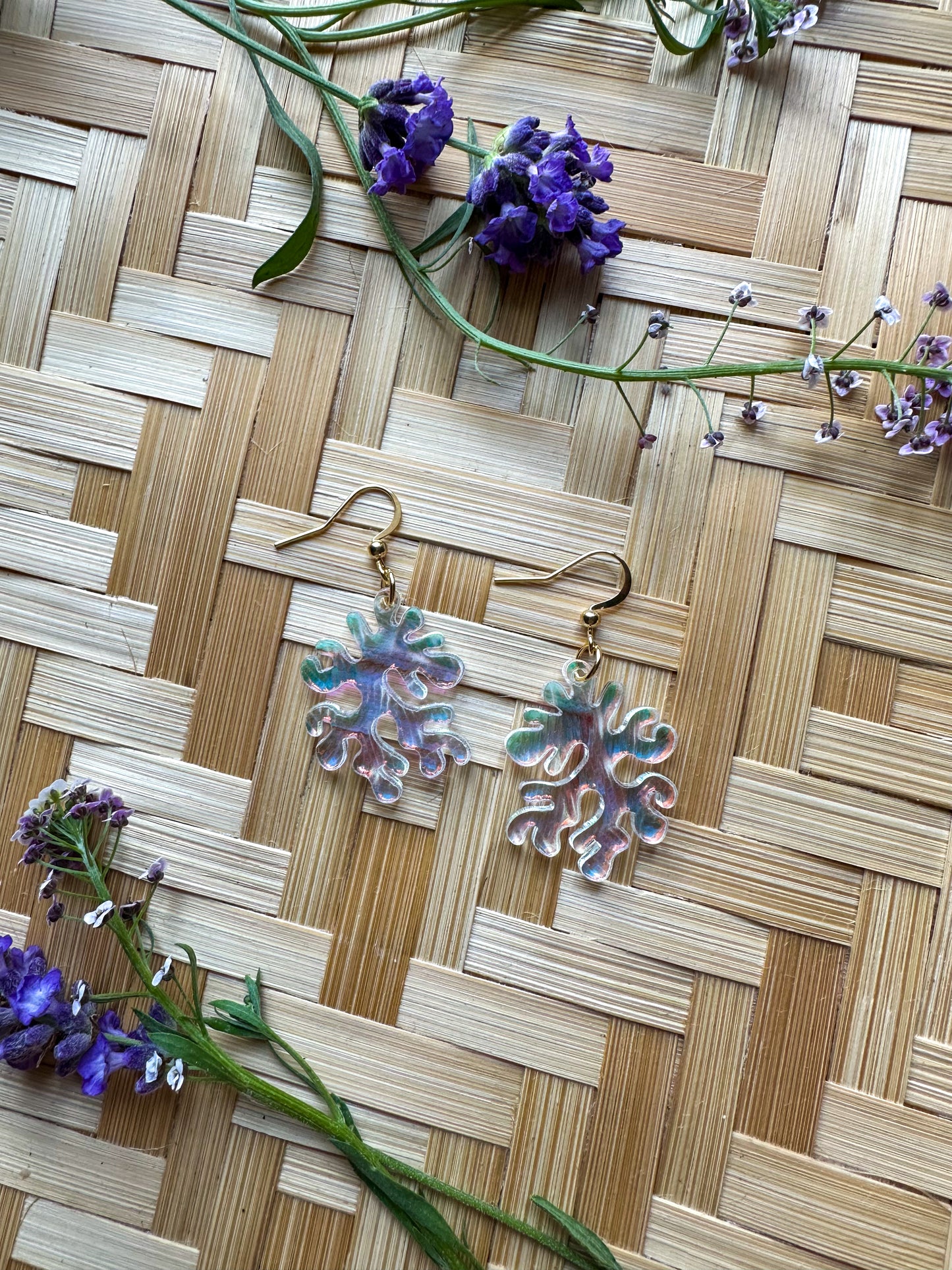 Coral Earrings