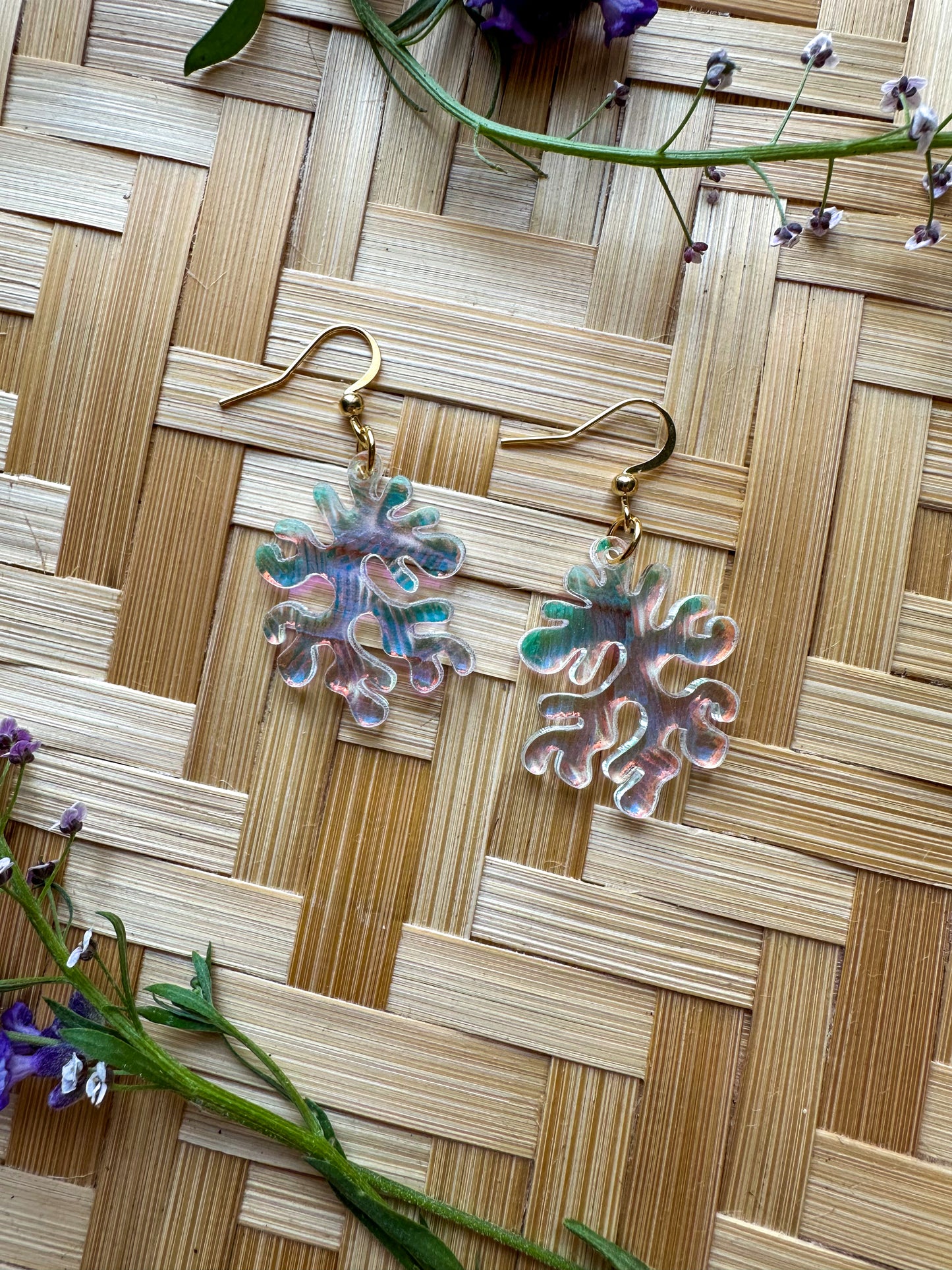 Coral Earrings