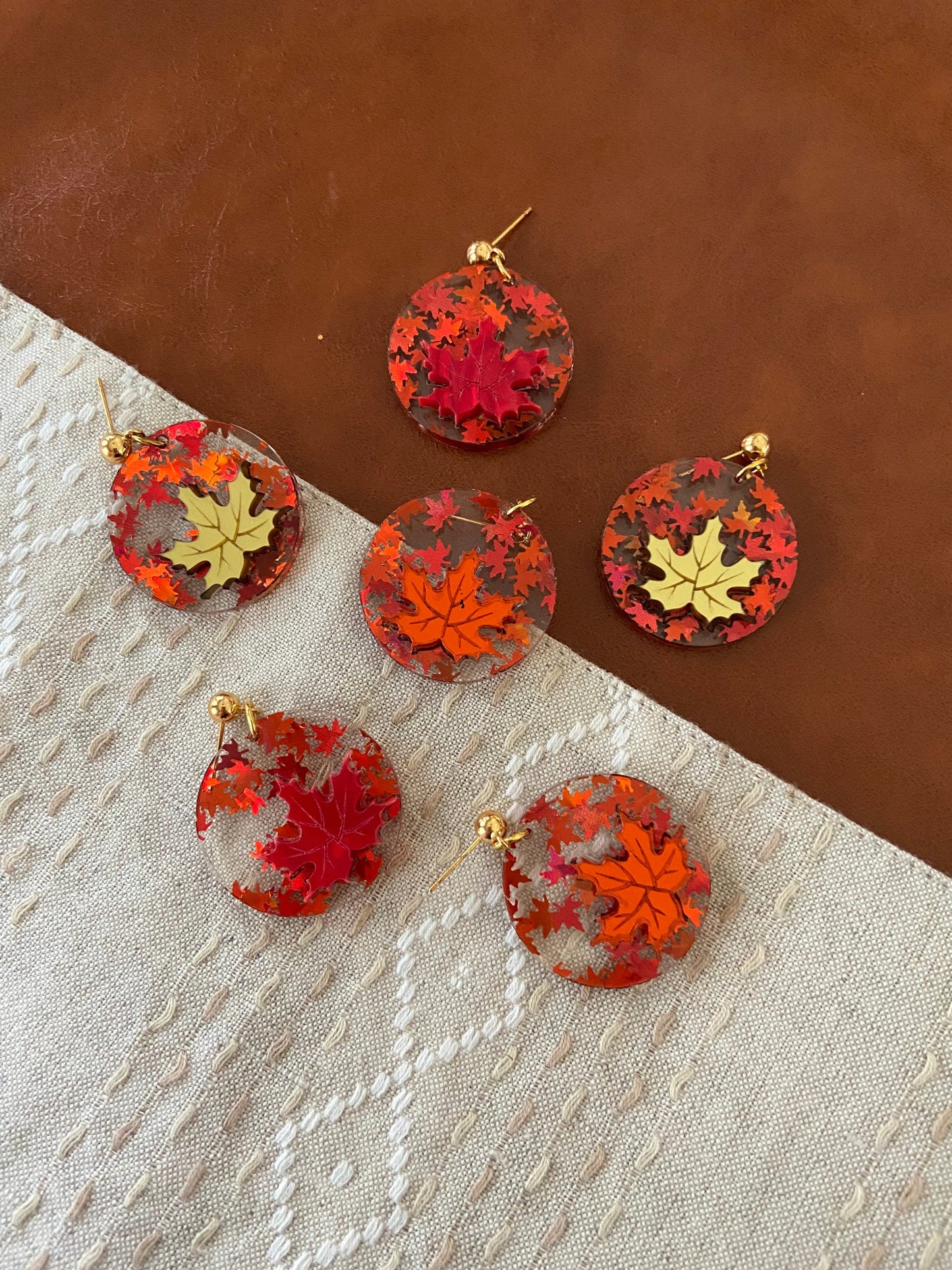 Autumn Leaves Dangle Earrings