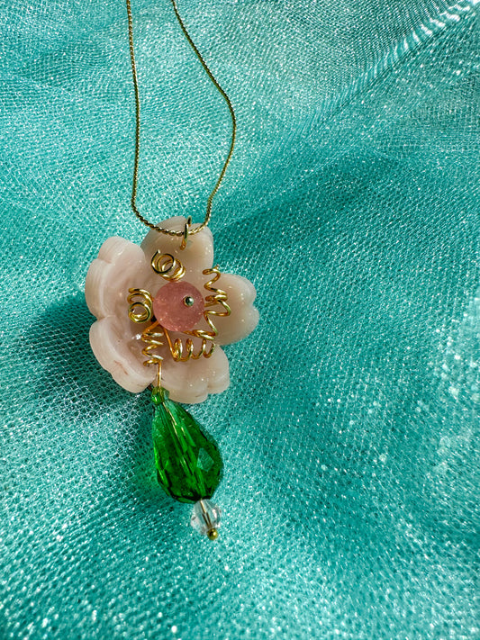 Cherry Blossom Pendant Necklace
