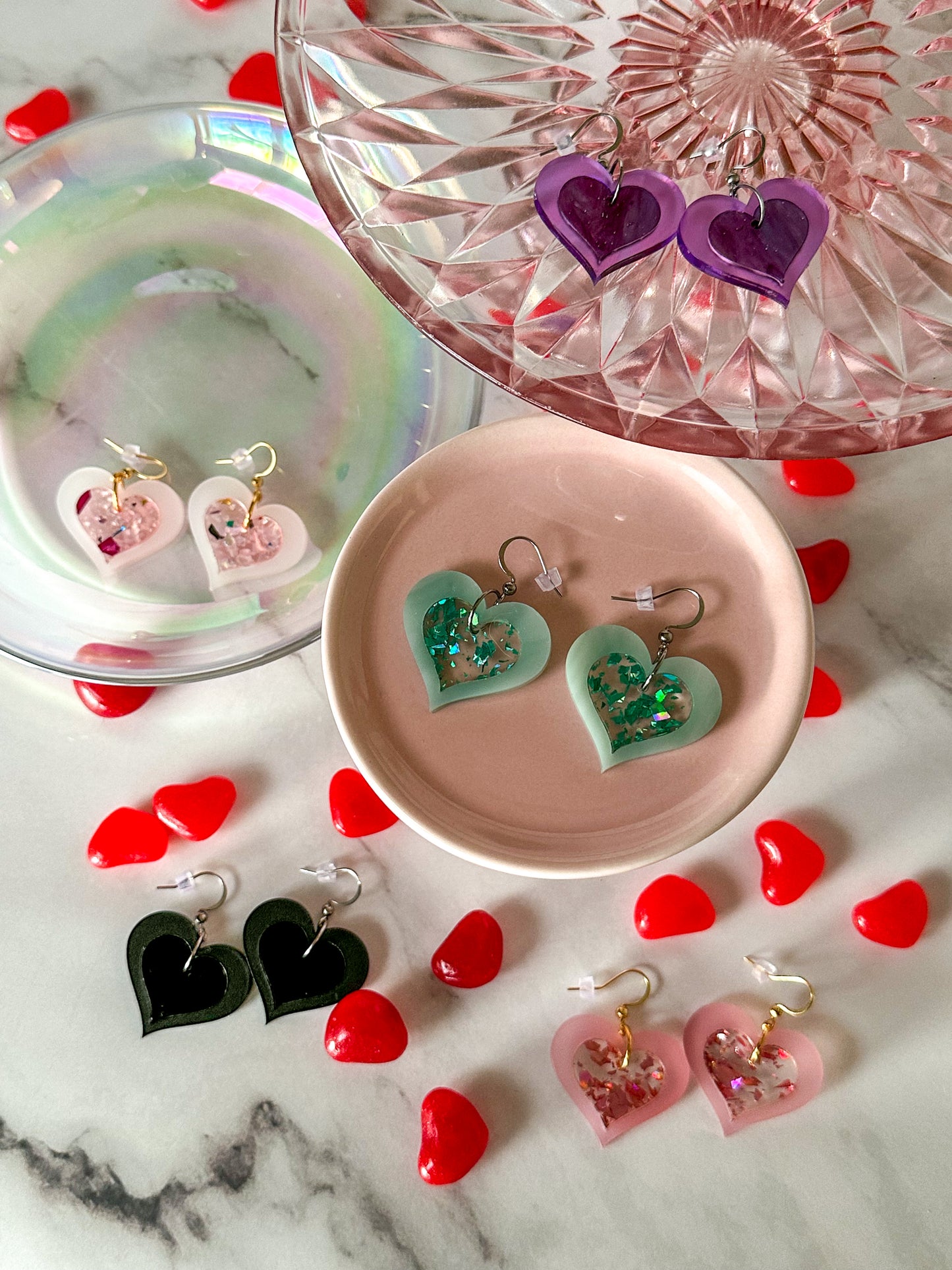 Inlay Valentine Hearts
