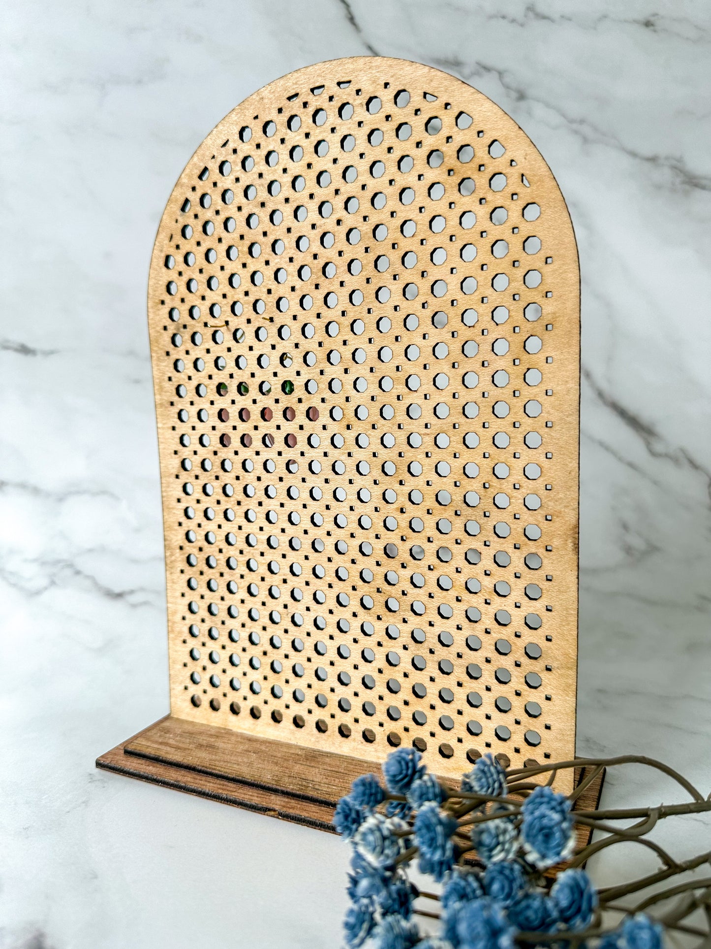 Rattan Arch Earring Stand
